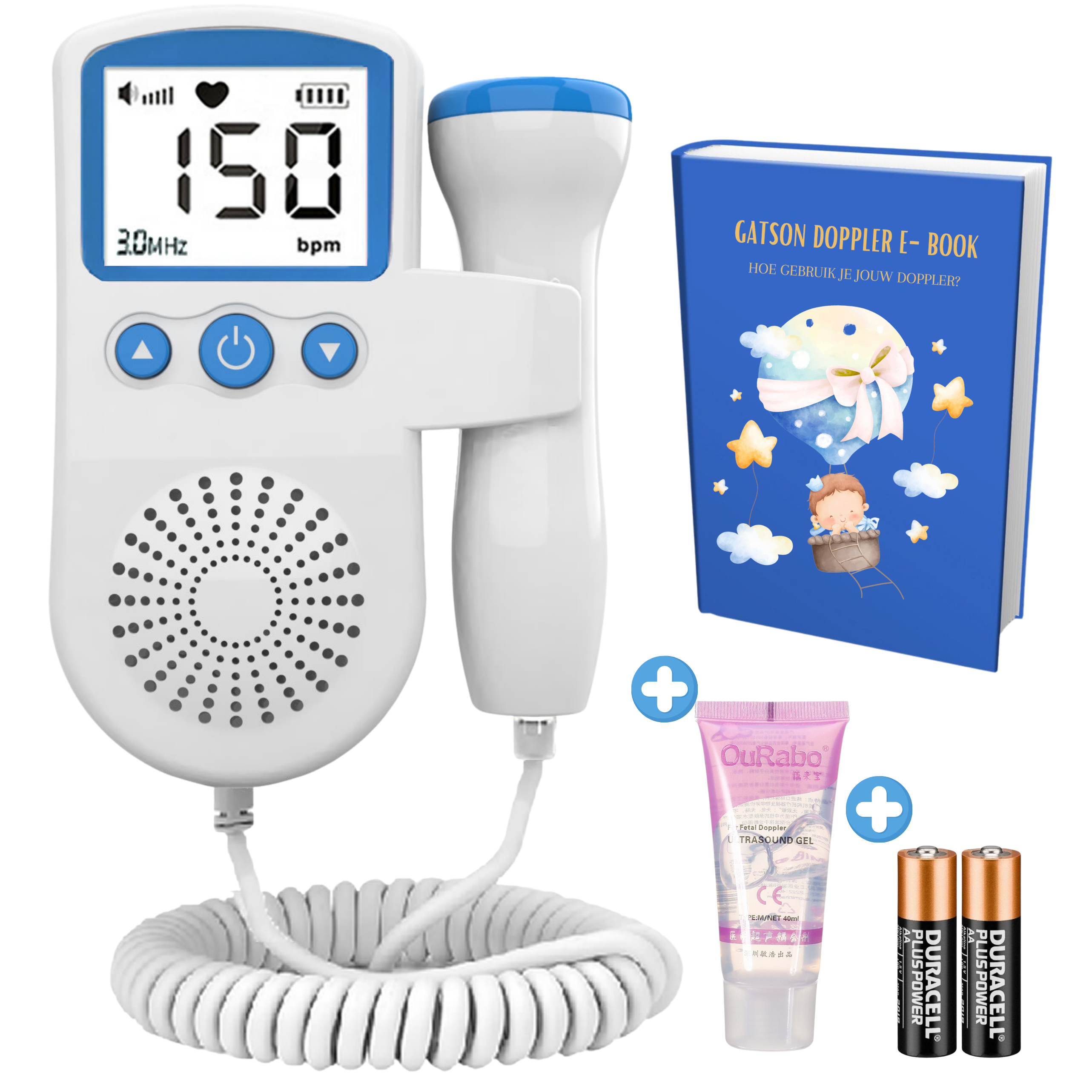 Gatson Blauw Doppler - Inclusief E-book, Doppler Gel en Batterijen