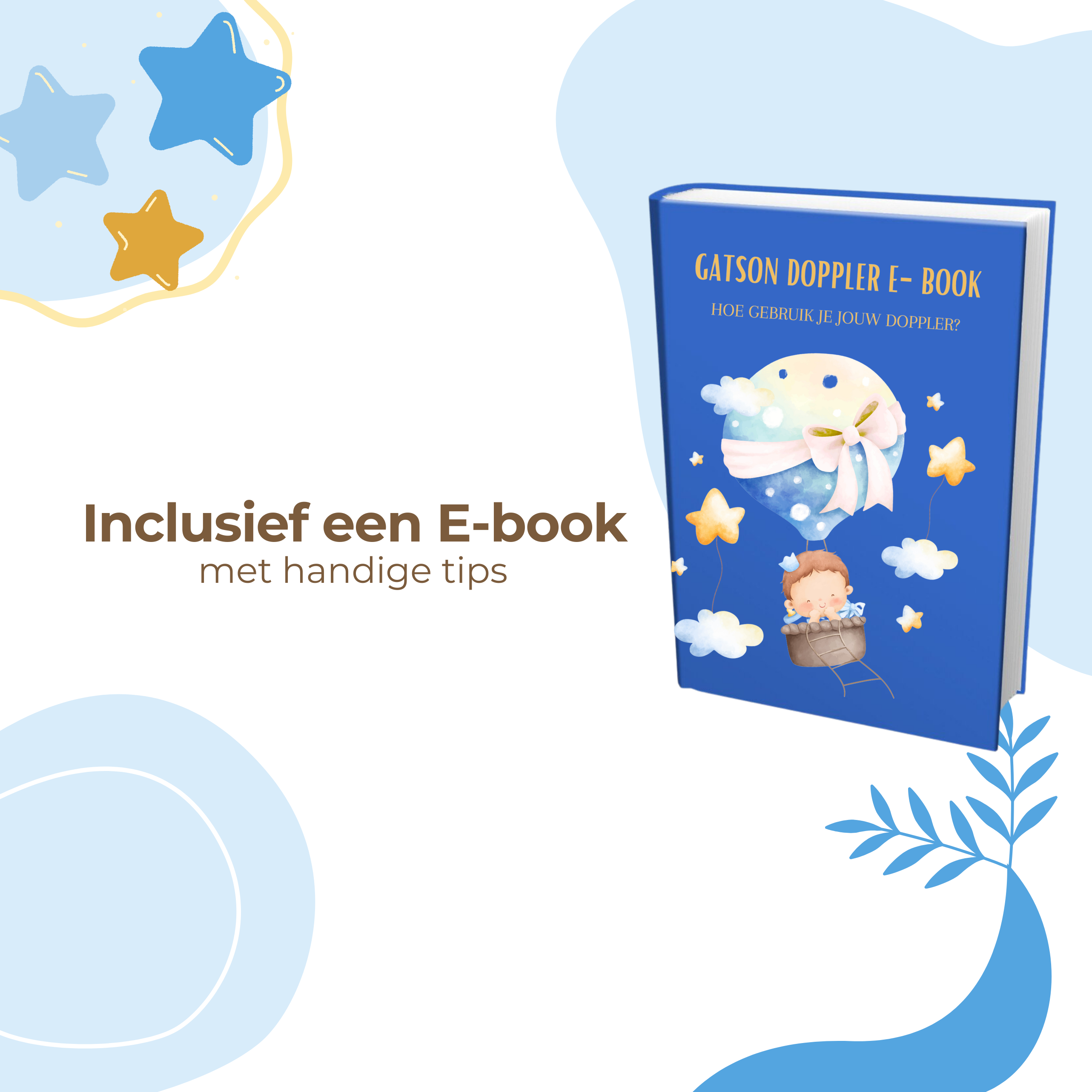 Gatson Blauw Doppler - Inclusief E-book, Doppler Gel en Batterijen
