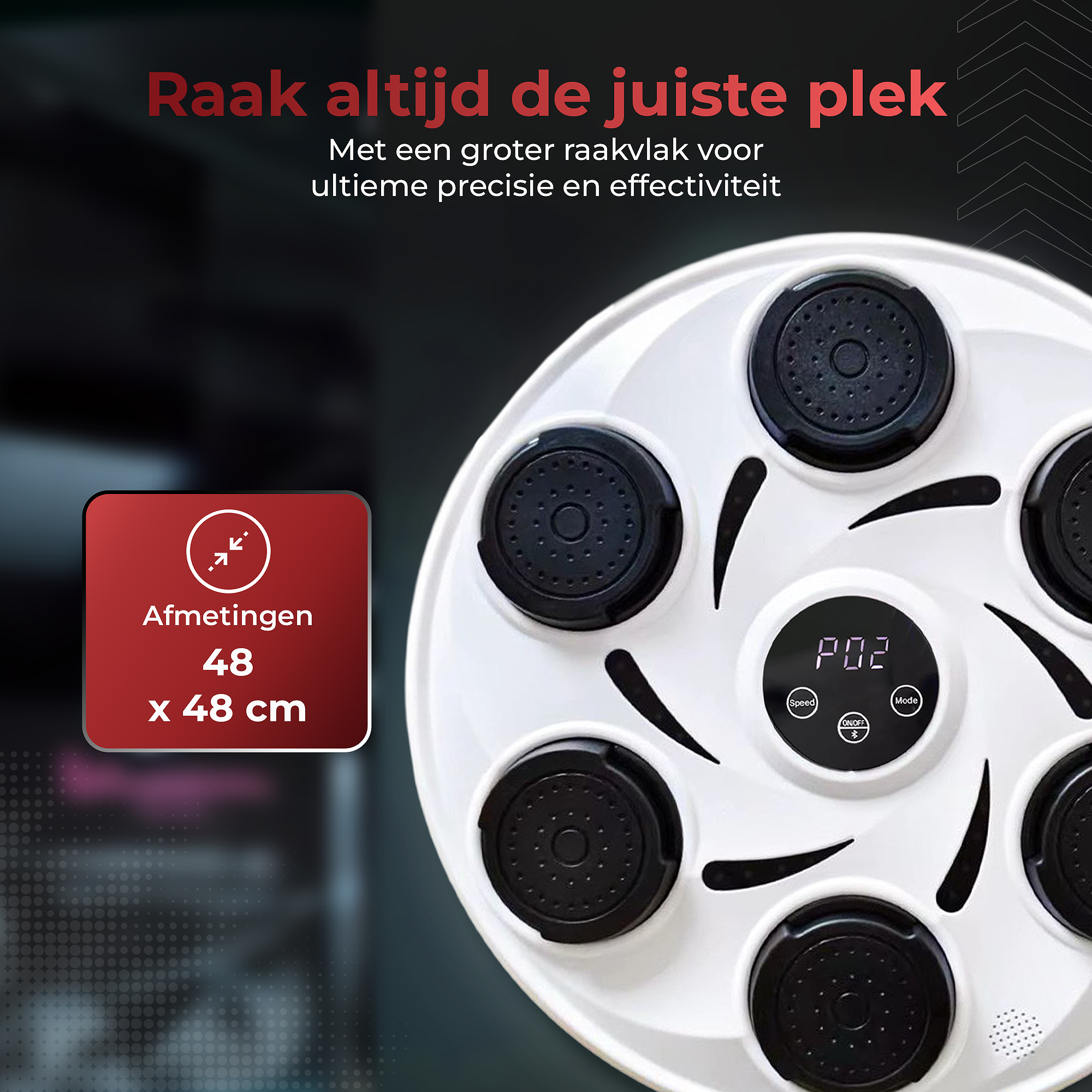 Gatson Premium Boxing Machine Wit - Inclusief Bokshandschoenen