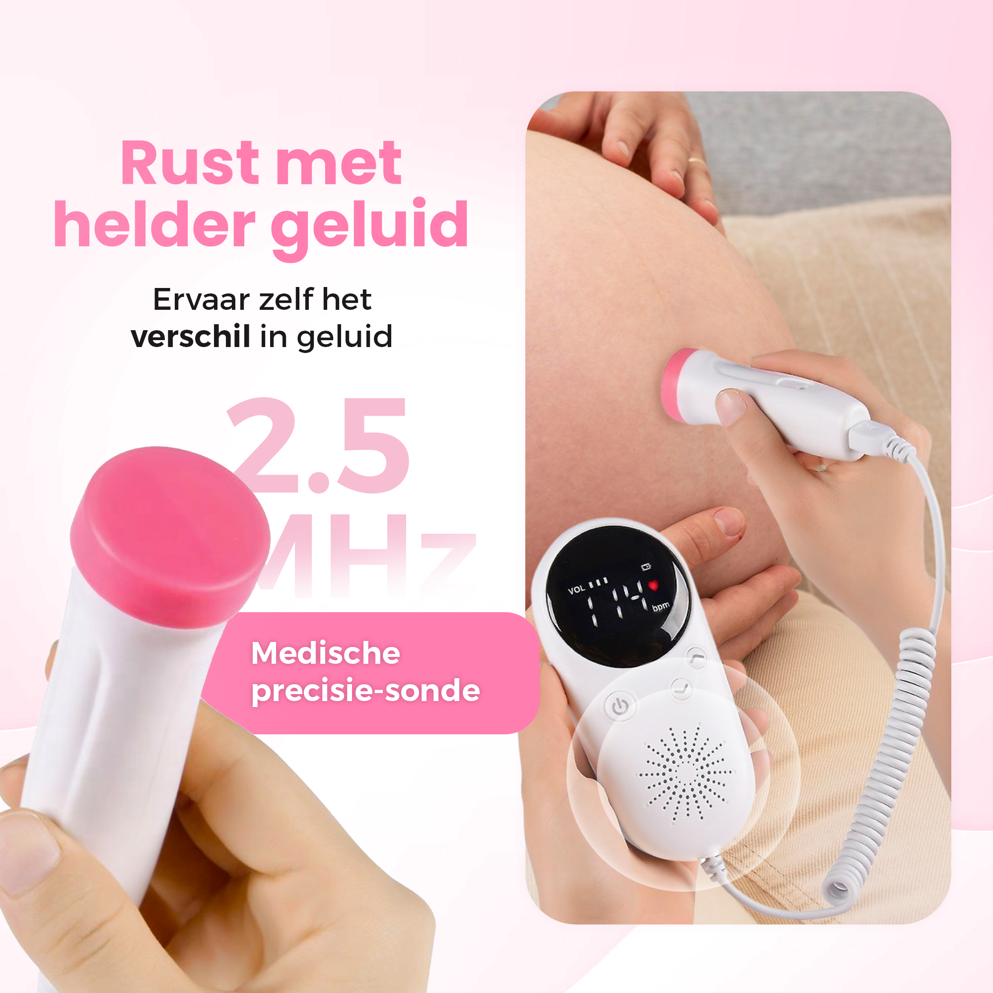 Gatson Doppler Plus - Inclusief E-book, Doppler Gel en Batterijen