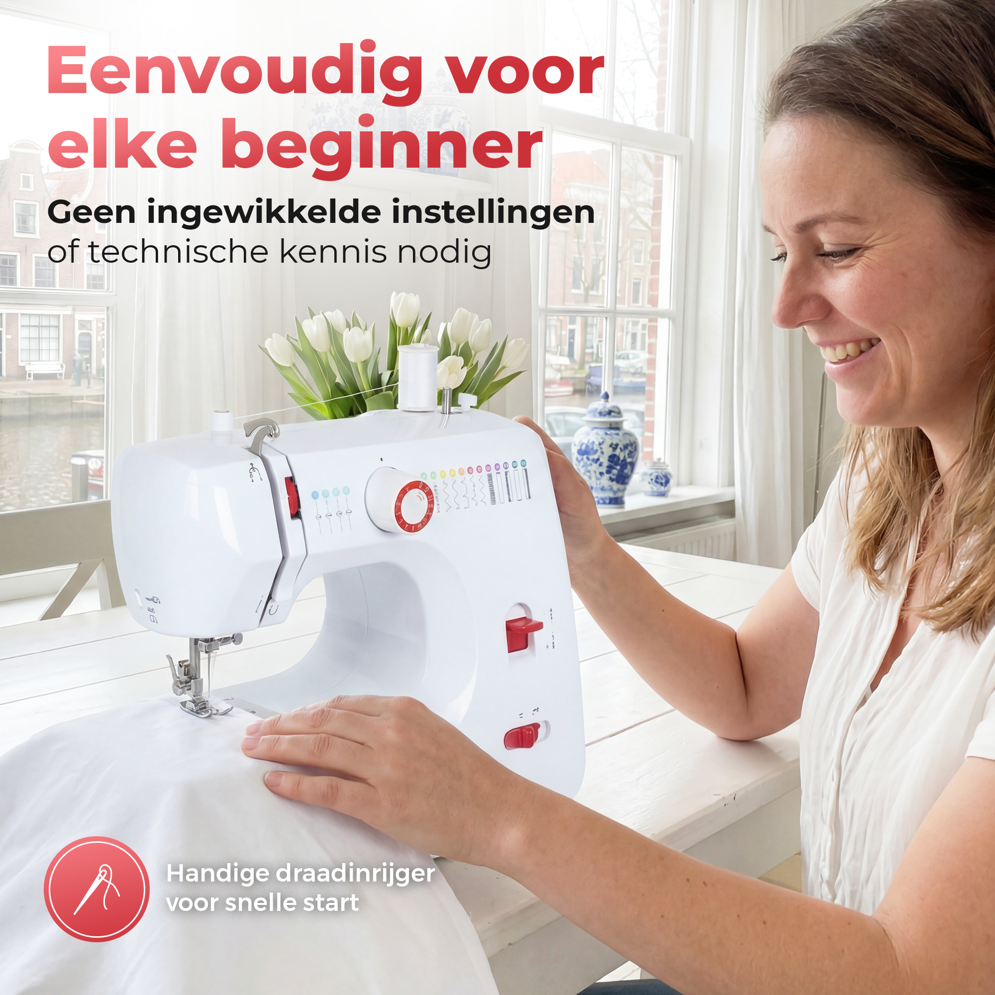 Gatson Naaimachine - Instapmodel - 16 Steken - Stil & Compact
