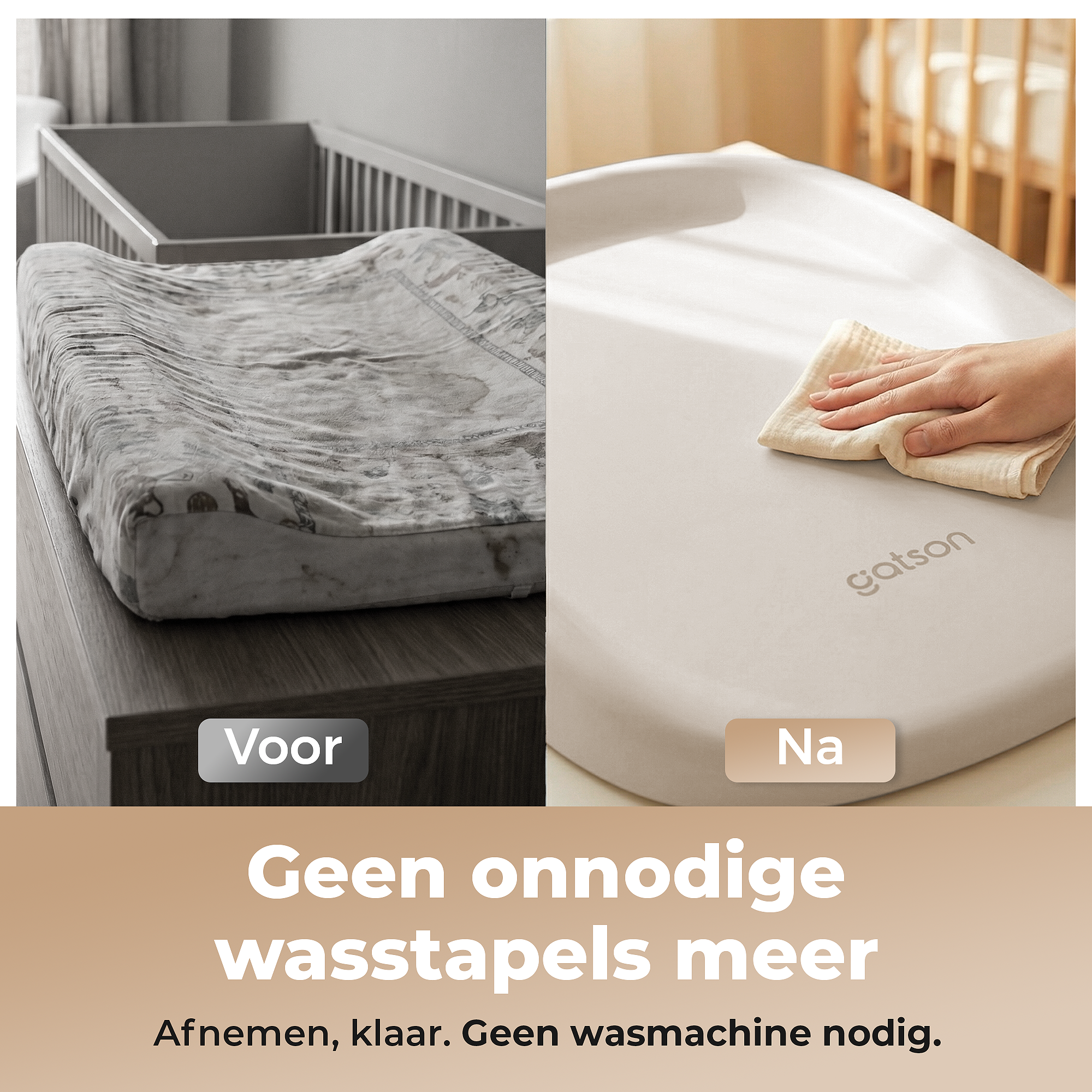 Gatson Aankleedkussen - Inclusief Hydrofiele Doek
