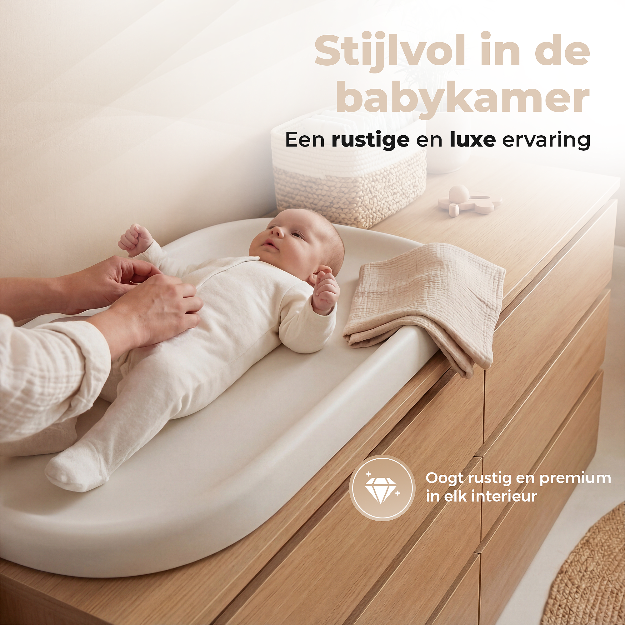 Gatson Aankleedkussen - Inclusief Hydrofiele Doek