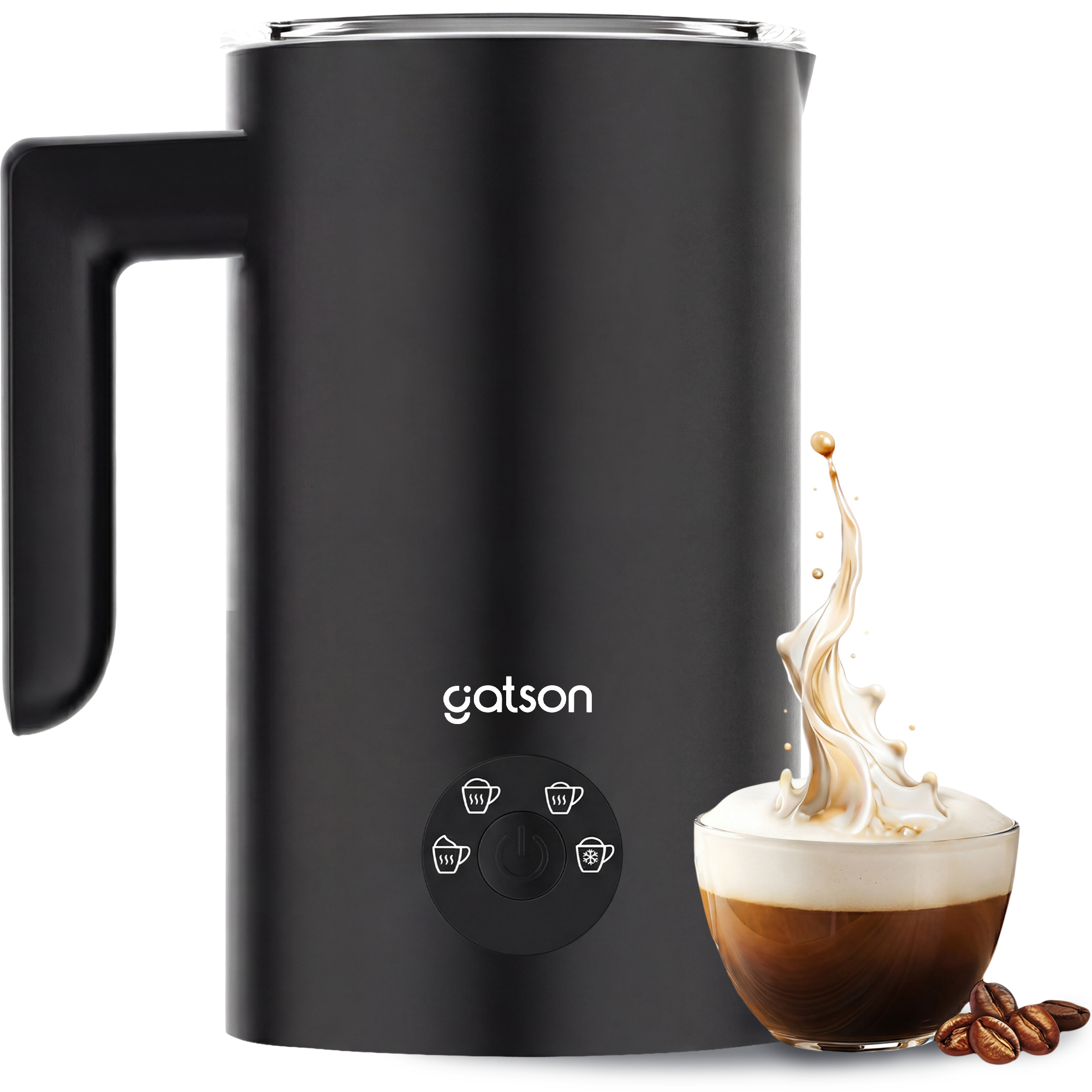 Gatson Elektrische Melkopschuimer - Warm & Koud Schuim - 4 Standen