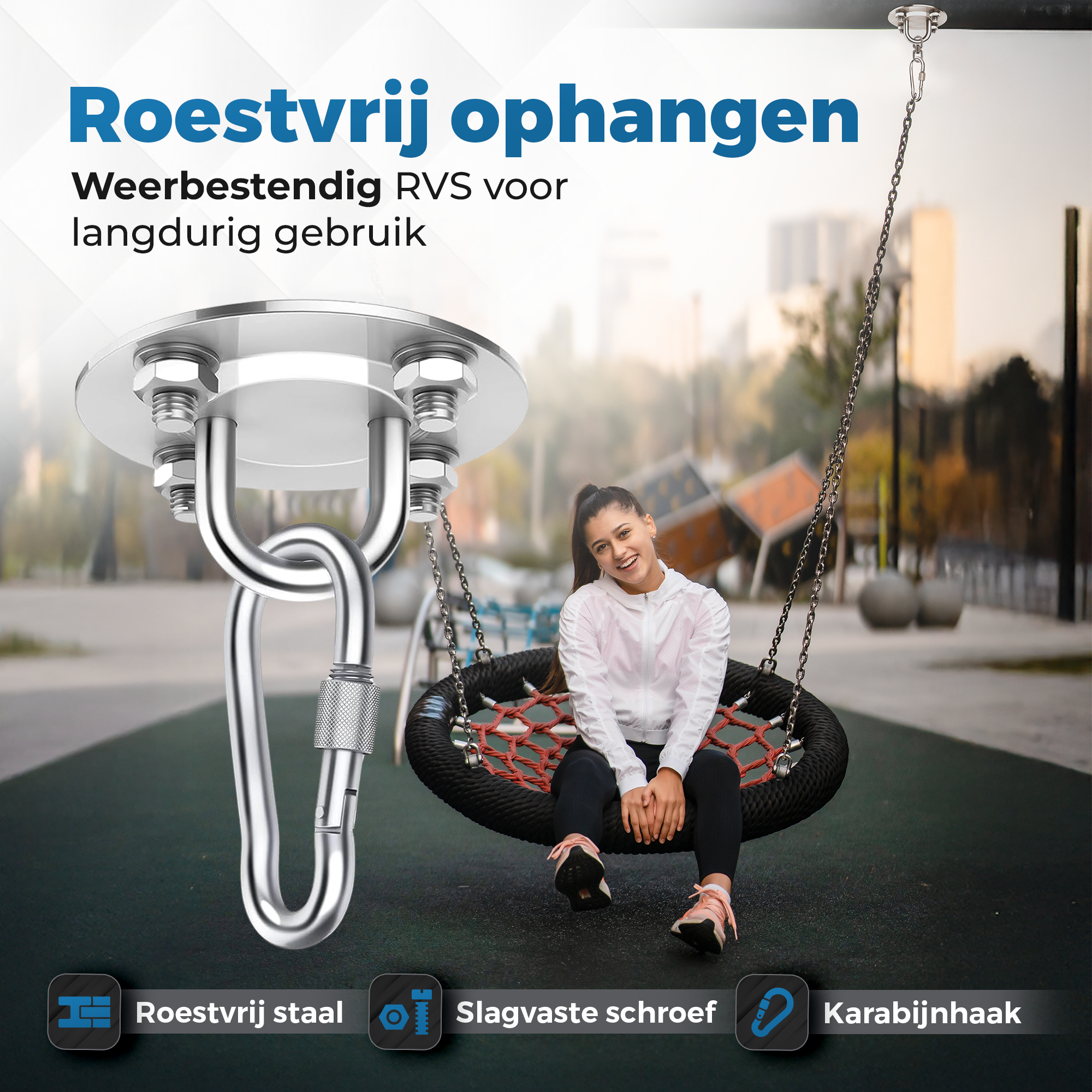Gatson Plafondhaak - 500kg draagvermogen