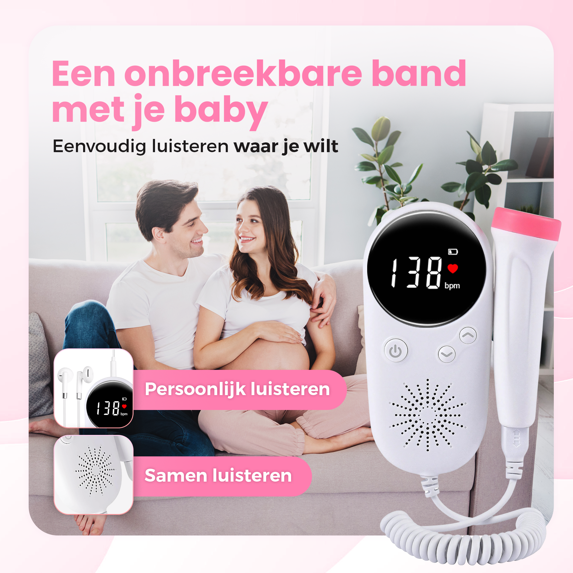 Gatson Doppler Plus - Inclusief E-book, Doppler Gel en Batterijen