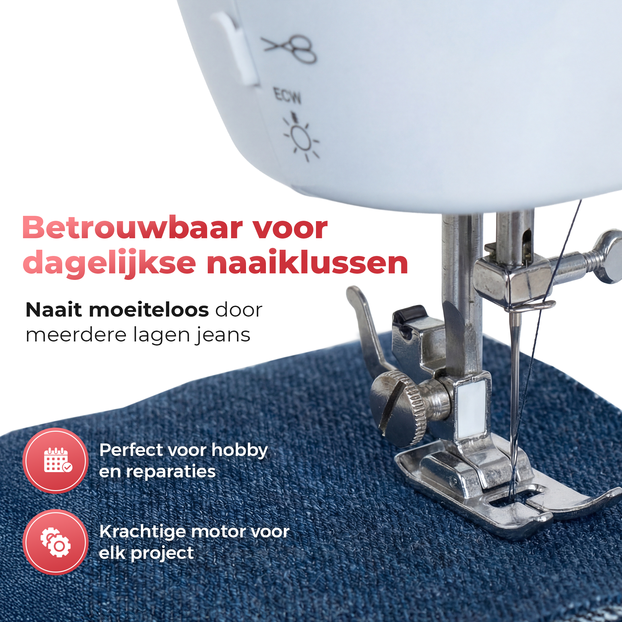 Gatson Naaimachine - Instapmodel - 16 Steken - Stil & Compact