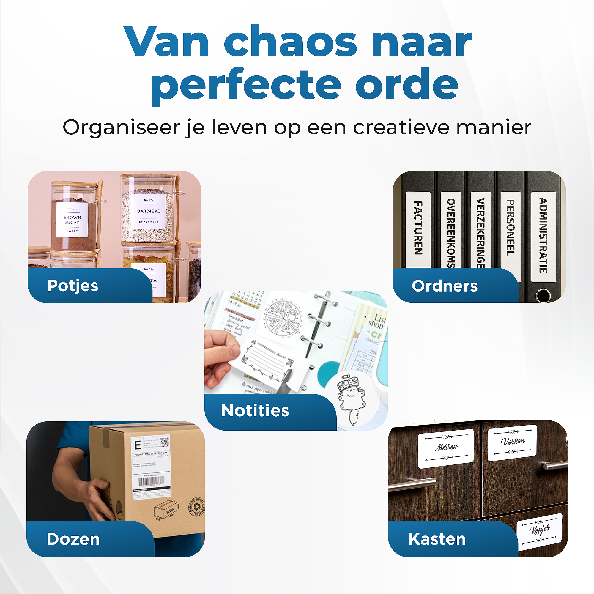 Gatson Mini Printer Wit - Inclusief 14 Rollen Papier (Sticker, Normaal & Kleur) + 5 pennen