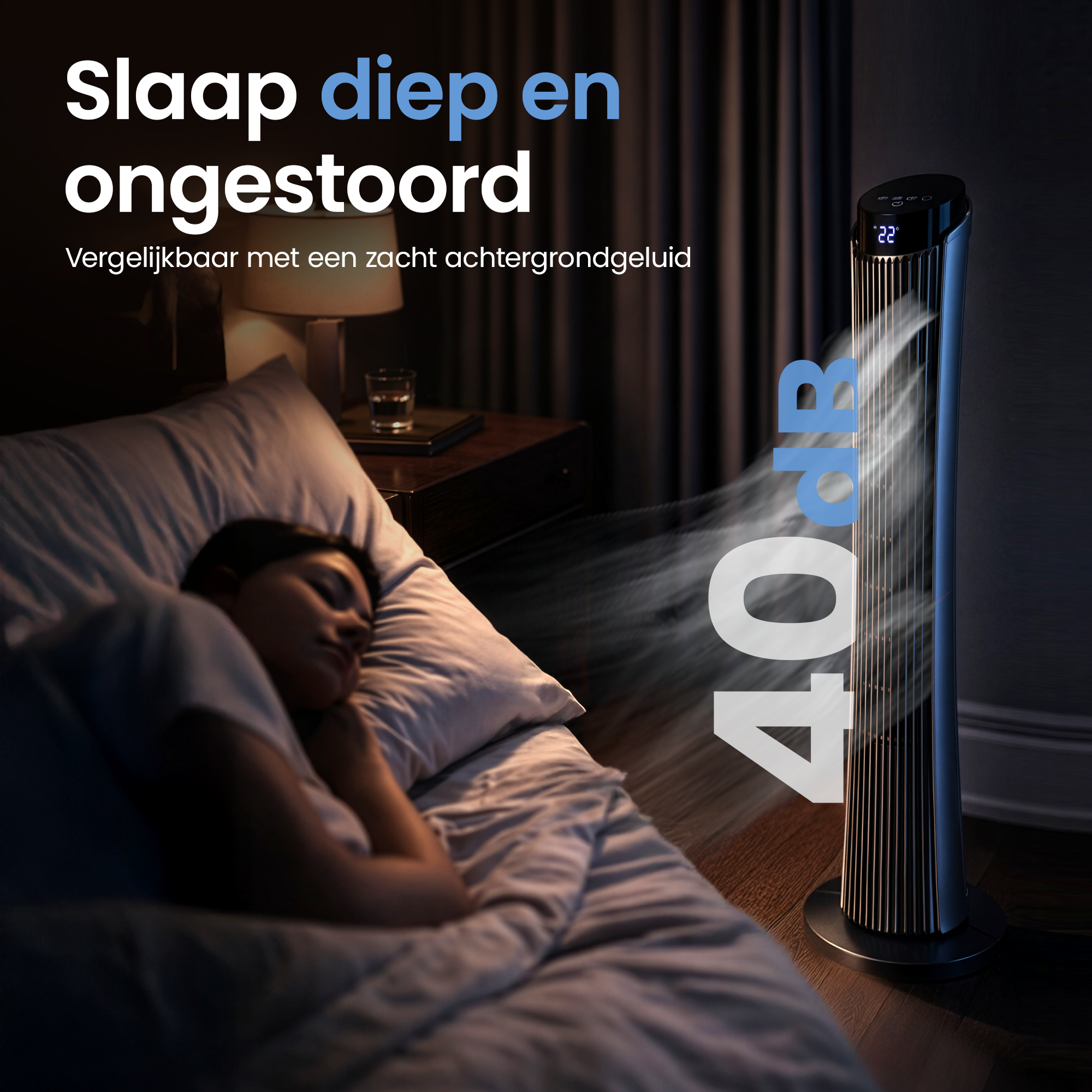 Gatson Torenventilator 86cm - Stil - Met Afstandsbediening